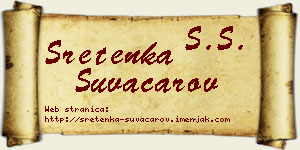 Sretenka Suvačarov vizit kartica